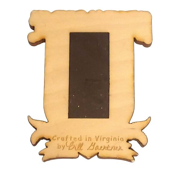 National Bridge State Park Virginia Wood Handcrafted Travel Magnet Souvenir - Picture 2 of 2